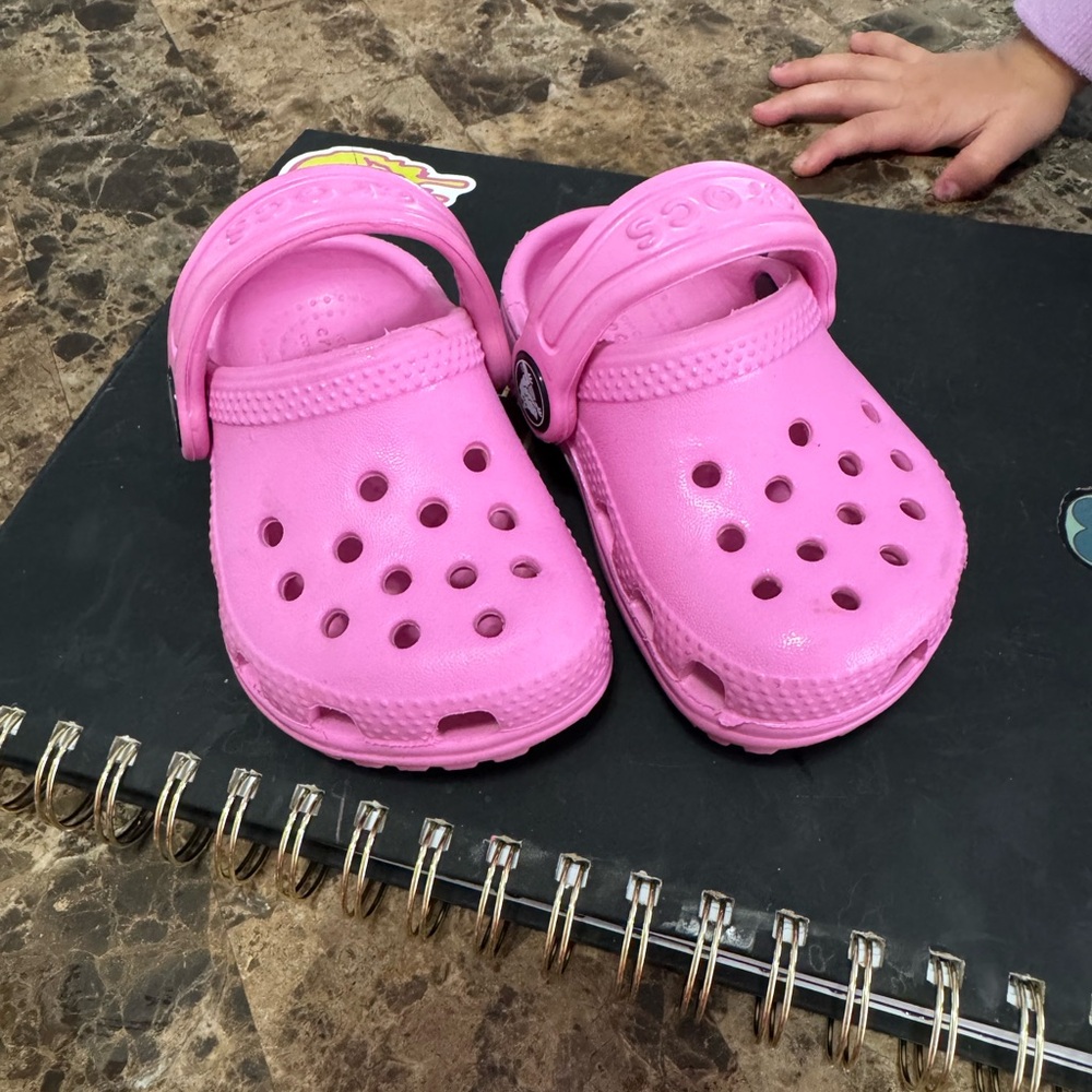 Kids Pink Crocs Clogs